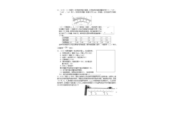 初中物理试题