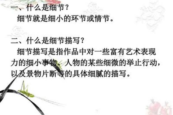 什么是描写方法