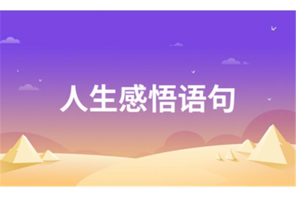 生活感悟的句子