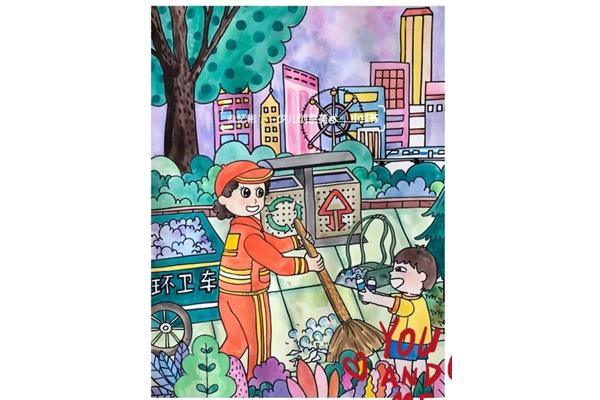 劳动绘画作品