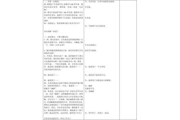 月光曲教案
