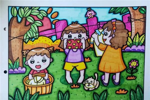 劳动绘画作品