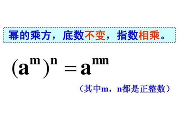 幂的运算公式