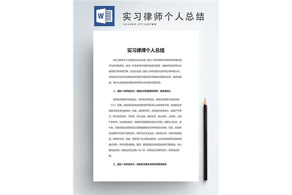 实习律师个人总结