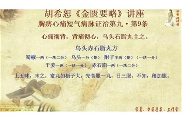 乌头赤石脂丸