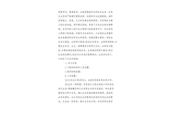 审计实习报告