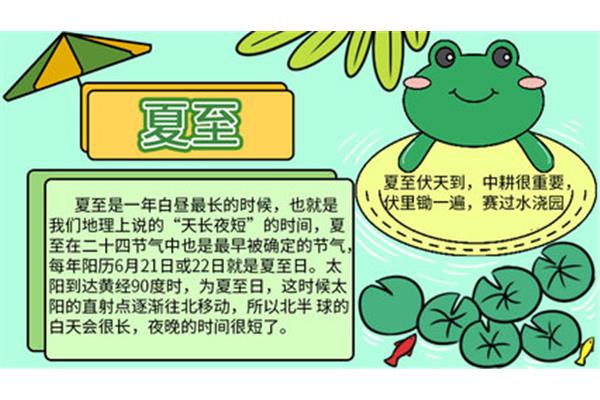 夏至手抄报