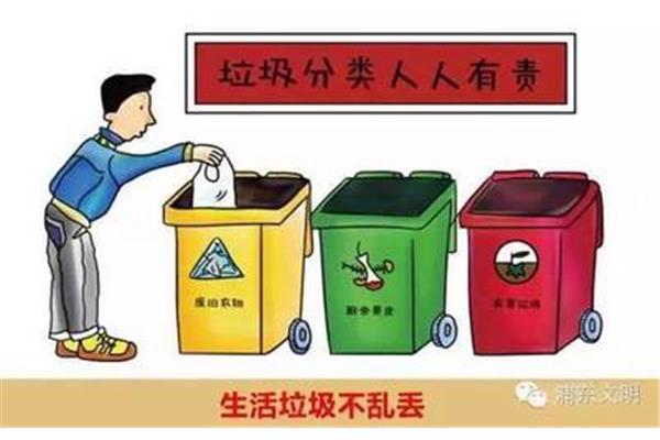 不乱丢垃圾