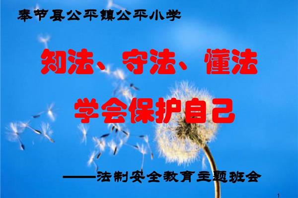法治安全教育