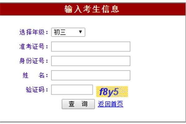 分数查询网站