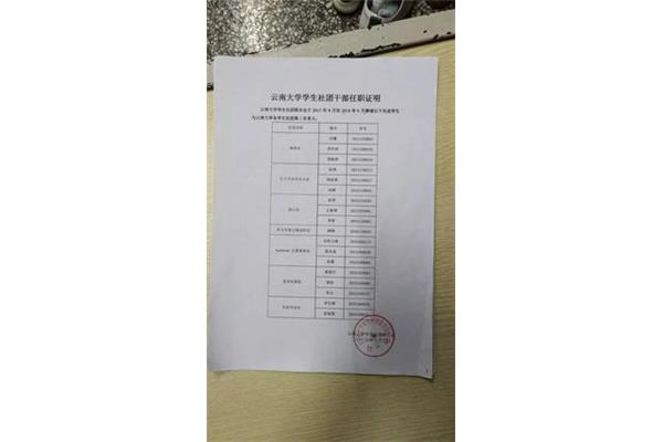 学生干部证明模板