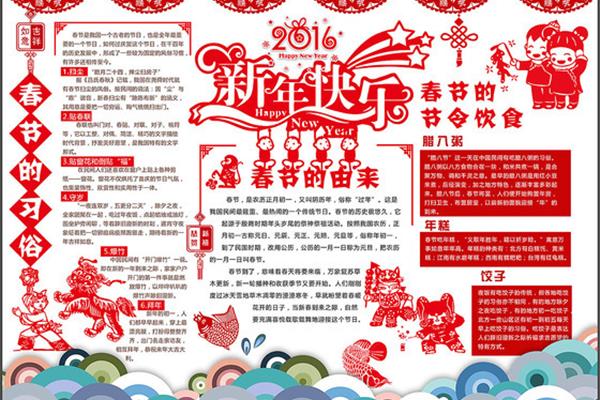 关于年的手抄报