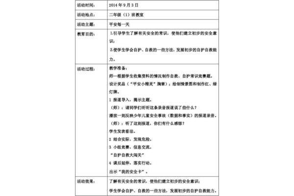 班队会活动记录