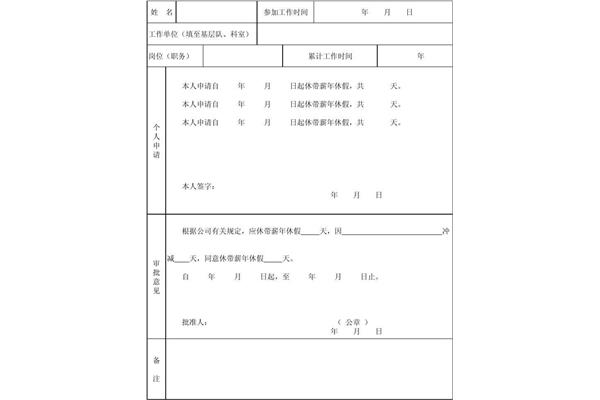 休假条怎么写