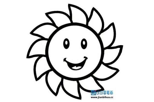 画太阳怎么画
