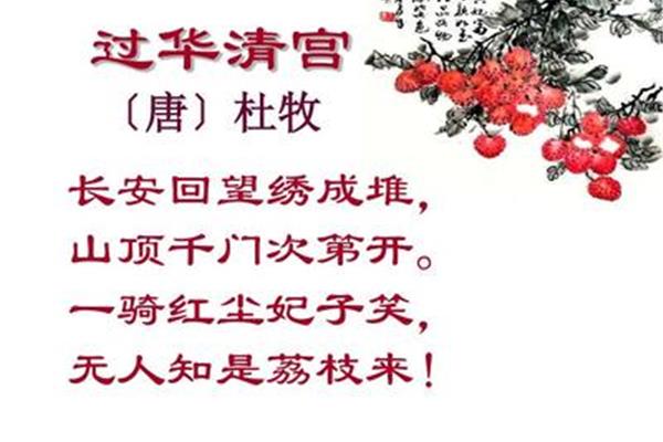荔枝的诗句