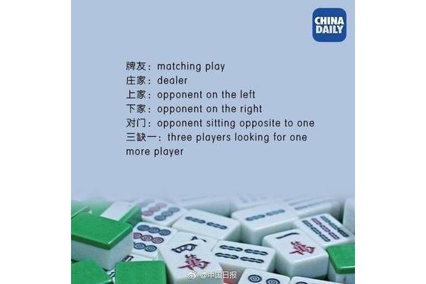 麻将的英文