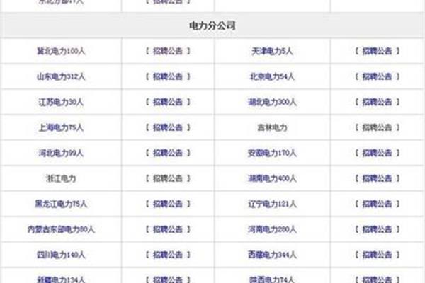 国家电网报名时间