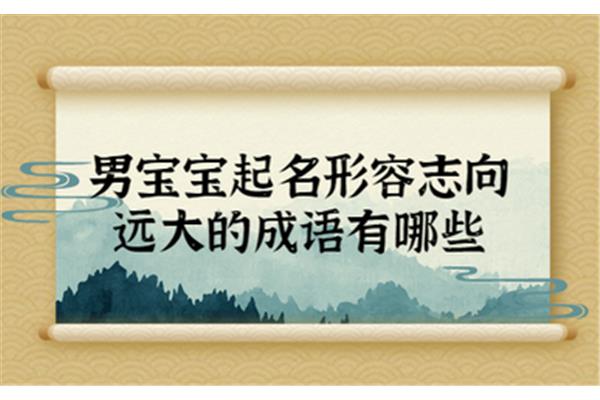 远大志向的成语