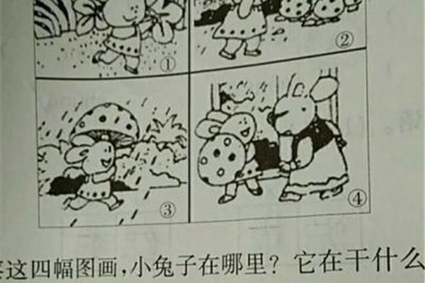 蘑菇伞看图写话