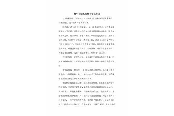粗中有细的意思