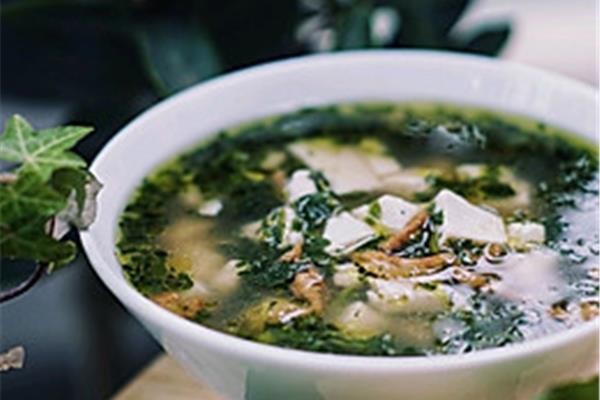荠菜豆腐汤