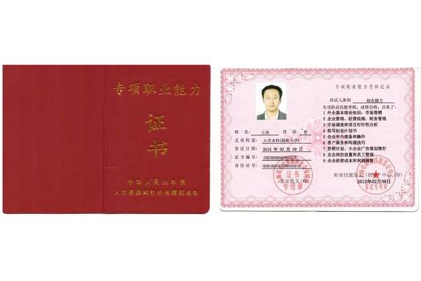 职业证书查询
