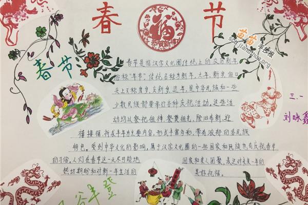 春联手抄报大全