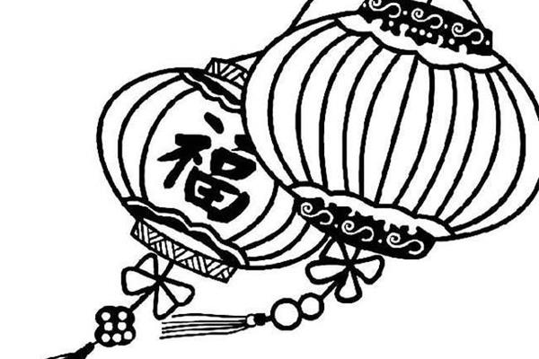灯笼简笔画