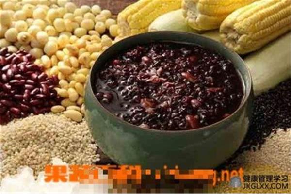 黑米红豆粥的功效