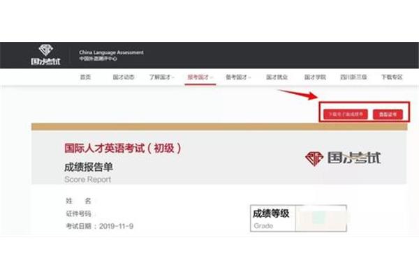国才考试成绩查询
