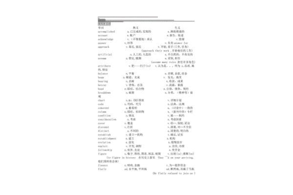 多义词举例