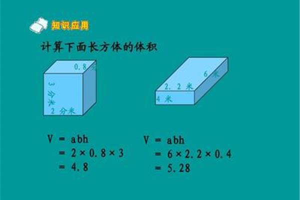 正方体体积公式