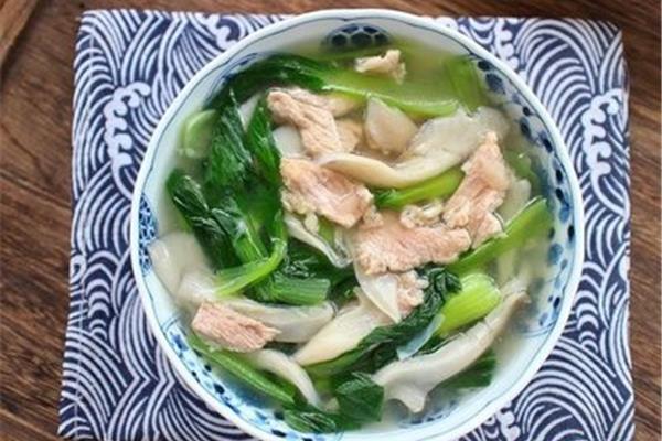 青菜蘑菇汤