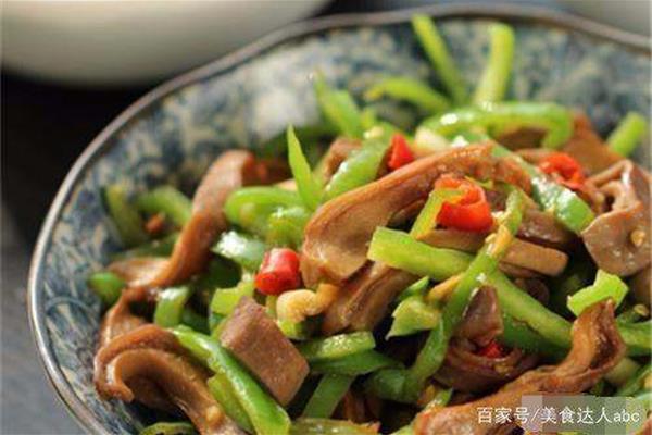 猪肚炒什么好吃