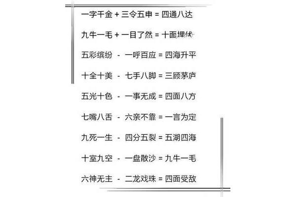 神奇的成语