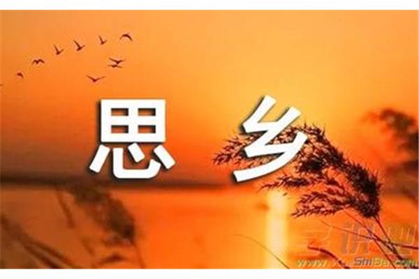 关于思乡的名言