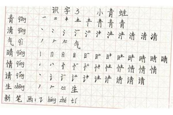 情的笔顺笔画