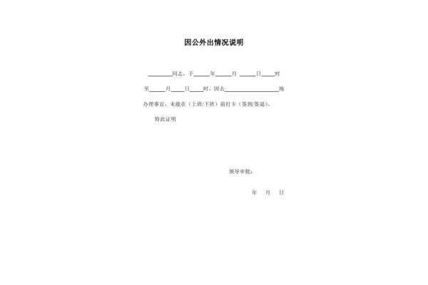 情况说明怎样写