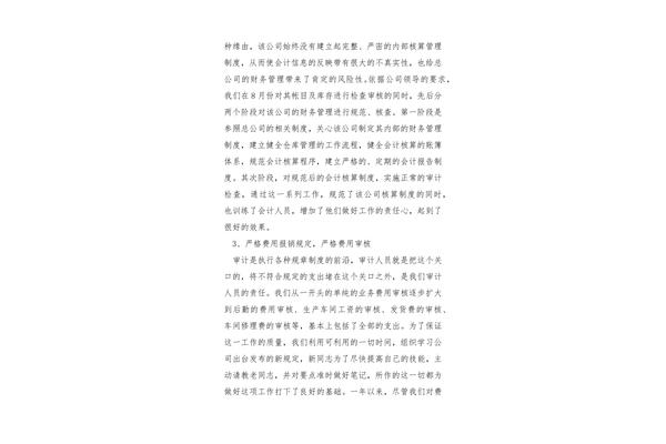 内审工作总结