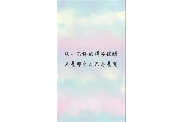 习惯没有你的日子