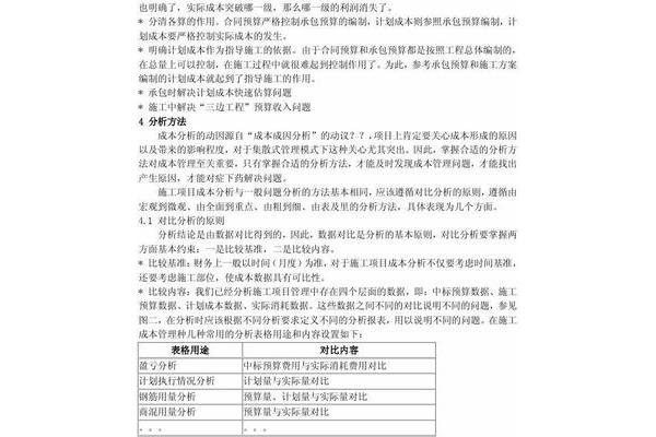 施工成本分析