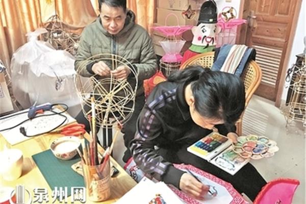 花灯制作过程