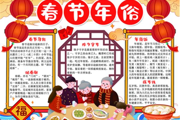 关于过年的习俗
