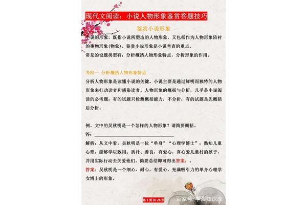 如何塑造人物形象