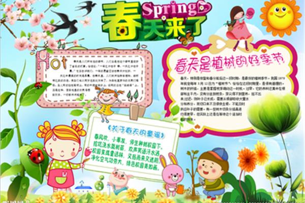 关于春天的小报