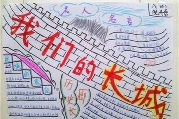 关于长城的手抄报