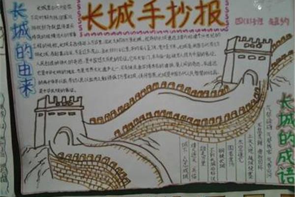 关于长城的手抄报