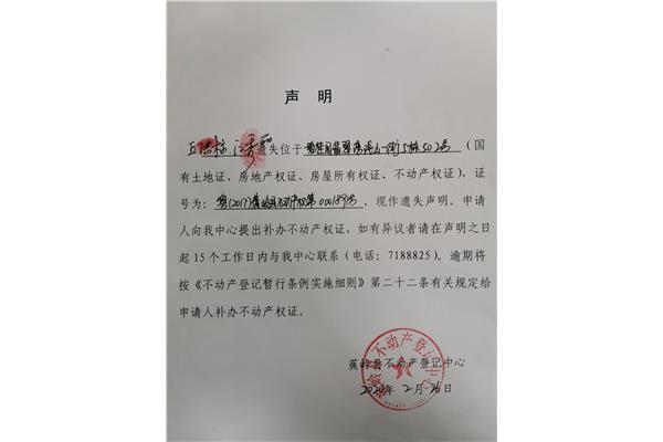 个人声明书