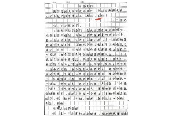 细节作文600字